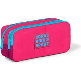 Coral High YGN22154 Sport Pembe Kırmızı Mavi Iki Gözlü Kalemlik