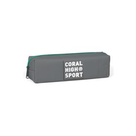 Coral High YGN22339 Sport Tek Bölmeli Gri Yeşil Fermuar Kalemlik