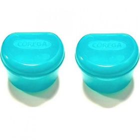Corega 2'li Protez Diş Saklama Kutusu