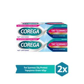 Corega 2x40 gr Gün Boyu Güçlü Tutuş Naneli Diş Protez Yapıştırıcı Krem