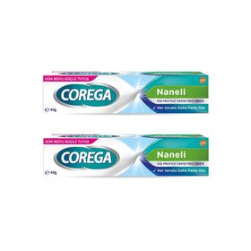 Corega 2x40 gr Naneli Diş Protezi Yapıştırıcı Krem