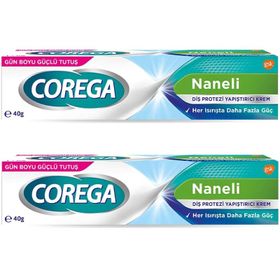 Corega 2x40 gr Naneli Diş Protezi Yapıştırıcı Krem