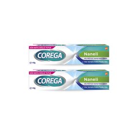 Corega 2x40 gr Naneli Diş Protezi Yapıştırıcı Krem