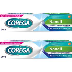 Corega 2x40 gr Naneli Diş Protezi Yapıştırıcı Krem