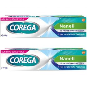 Corega 2x40 gr Naneli Süper Diş Protezi Yapıştırıcı Krem