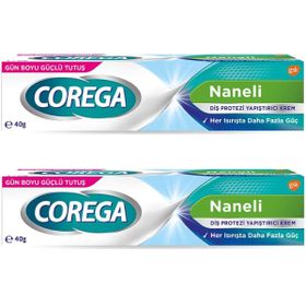 Corega 2x40 gr Naneli Süper Diş Protezi Yapıştırıcı Krem