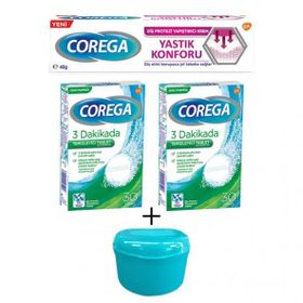 Corega 2x40 gr Tat İçermez Diş Protez Yapıştırıcı Krem