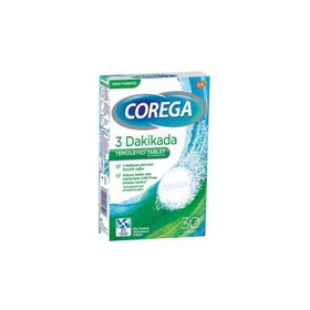 Corega 3 Dakikada Diş Protezi Temizleyici 30'lu Tablet