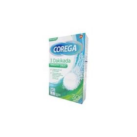 Corega 3 Dakikada Diş Protezi Temizleyici 30'lu Tablet
