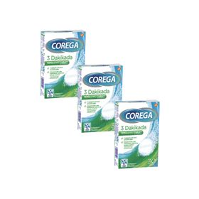 Corega 3 Dakikada Diş Protezi Temizleyici 3x30'lu Tablet