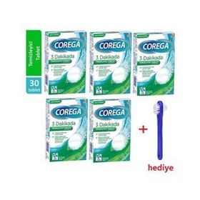 Corega 3 Dakikada Diş Protezi Temizleyici 5x30'lu Tablet