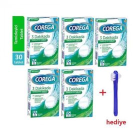 Corega 3 Dakikada Diş Protezi Temizleyici 5x30'lu Tablet