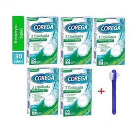 Corega 3 Dakikada Diş Protezi Temizleyici 5x30'lu Tablet