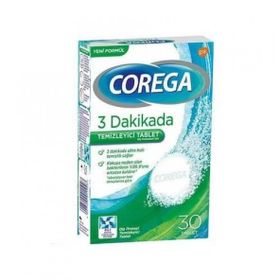 Corega 3 Dakikada Diş Protezi Temizleyici Tablet