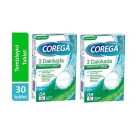 Corega 3 Dakikada Temizleyici 2x30'lu Tablet