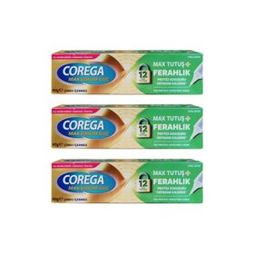 Corega 3x40 gr Maksimum Güç Tutuş Kalkan Diş Protezi Yapıştırıcı Krem