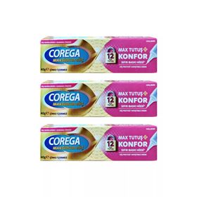 Corega 3x40 gr Maksimum Güç Tutuş Konfor Diş Protez Yapıştırıcı Krem