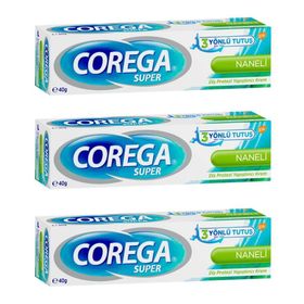 Corega 3x40 gr Naneli Diş Protezi Krem Yapıştırıcı