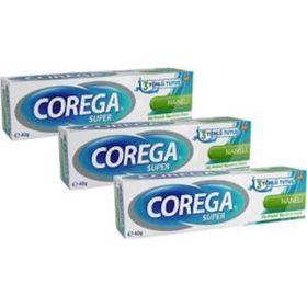 Corega 3x40 gr Super Protez Yapıştırıcı Naneli Krem