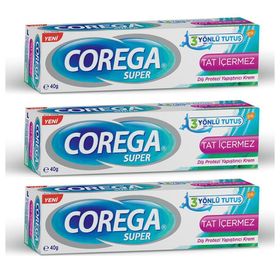Corega 3x40 gr Super Protez Yapıştırıcı Naneli Krem