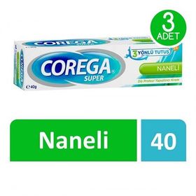 Corega 3x40 gr Super Protez Yapıştırıcı Naneli Krem