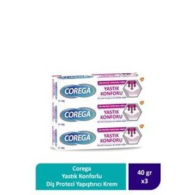 Corega 3x40 gr Yastık Konforlu Diş Protezi Yapıştırıcı Krem