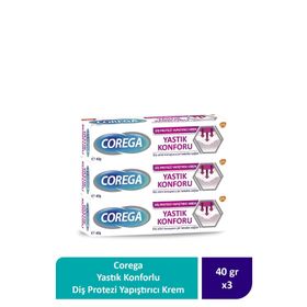 Corega 3x40 gr Yastık Konforlu Diş Protezi Yapıştırıcı Krem