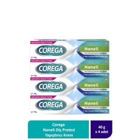 Corega 4x40 gr Super Protez Yapıştırıcı Tatsız Krem