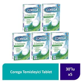 Corega 5x30 Tablet Diş Protezi Temizleyici