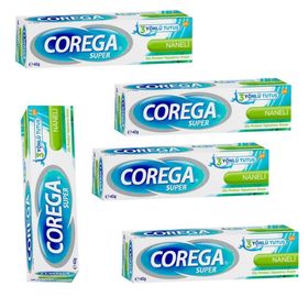Corega 5x40 gr Diş Protezi Yapıştırıcı Naneli Krem