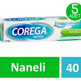 Corega 5x40 gr Diş Protezi Yapıştırıcı Naneli Krem