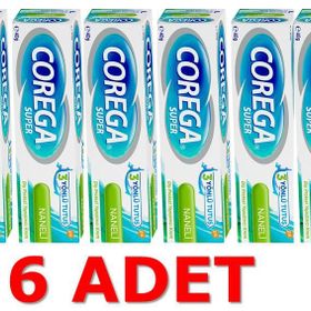 Corega 6x40 gr Super Protez Yapıştırıcı Naneli Krem