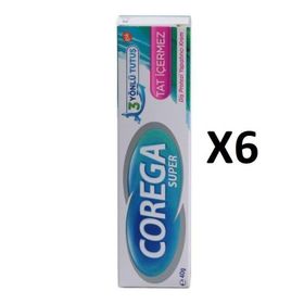 Corega 6x40 gr Tat İçermez Diş Protez Yapıştırıcı Krem