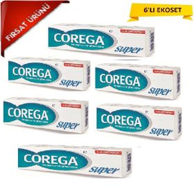 Corega 6x40 gr Tat İçermez Diş Protez Yapıştırıcı Krem