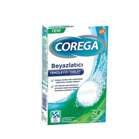 Corega Beyazlatıcı 30'lu Diş Protezi Temizleyici Tablet