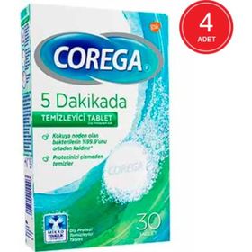 Corega Bio 4x30 Tablet Diş Temizleme