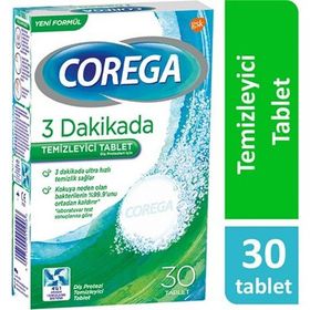 Corega Diş Protezi Yapıştırıcı 40 gr Temizleyici 30 Adet Tablet