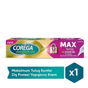 Corega Max Tutuş ve Konfor Krem Tüp 40 gr Diş Protezi Yapıştırıcı