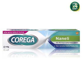 Corega Naneli 4x40 gr Diş Protezi Yapıştırıcı Krem