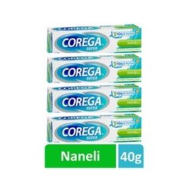Corega Naneli 4x40 gr Diş Protezi Yapıştırıcı Krem