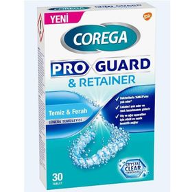 Corega Pro Guard Retainer Temiz Ferah 30 Tablet Protez Temizleyici
