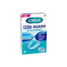 Corega Pro Guard Retainer Temiz Ferah 30 Tablet Protez Temizleyici
