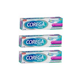 Corega Super Tat İçermez 3x40 gr Diş Protezi Yapıştırıcı Krem