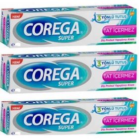 Corega Super Tat İçermez 4x40 gr Diş Protezi Yapıştırıcı Krem
