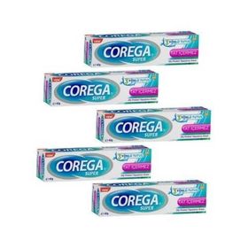 Corega Super Tat İçermez 5x40 gr Diş Protezi Yapıştırıcı Krem