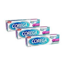 Corega Tat İçermez 3x40 gr Diş Protezi Yapıştırıcı Krem