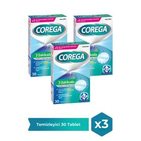 Corega Temizleyici Beyazlatıcı 3x30 Tablet