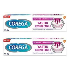 Corega Yastık Konforu 2x40 gr Diş Protezi Yapıştırıcı Krem