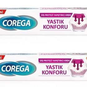 Corega Yastık Konforu 2x40 gr Diş Protezi Yapıştırıcı Krem