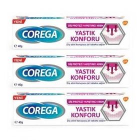 Corega Yastık Konforu 3x40 gr Diş Protezi Yapıştırıcı Krem